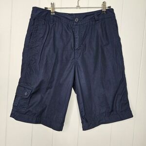Liz Claiborne Navy Shorts Size 8 Pockets 100% Cotton. A5